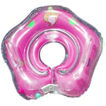 SJLERST Flotteur de natation pour bébé, Double couche transparente en PVC, Anti-fuite, poignée sûre, cou de bébé pour la maison, baignoire intérieure