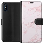 Plånboksfodral till Xiaomi Redmi 9A med Rosa Hjärta motiv