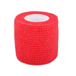 Pangdingk Saison Scolaire Bandage élastique, Bandage Auto-adhésif pour la Main, étanche 10 pièces pour prévenir Les blessures Sportives(Red, 5cmx4.5m)