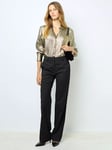 Gerard Darel Bruna Satin Shirt, Gold