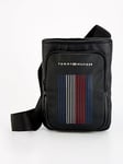 Tommy Hilfiger Foundation Global Stitch Stripe Mini Messenger Bag - Black