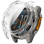 Skal Garmin Fenix 8 47mm Hårdplast + Glas Transparent