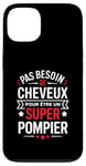 Coque pour iPhone 13 Super Pompier Humour Cadeau Pompier Homme Chauve Pompier