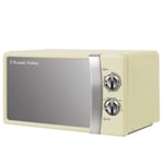 Russell Hobbs Cream Microwave Manual 17L 700W RHMM701C with 5 Power Levels