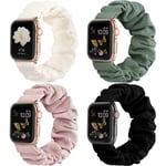 REMAKE Kompatibel med Apple Watch Armband Scrunchie 38mm 40mm 41mm 4-pack 8 38mm/40mm/41mm-S