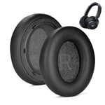 Q45 Replacement Earpads for Anker Soundcore Life Q45 Headphone, HoneTeek Ears Cushion Foam Cover with Protein &Softer Leather and Memory Foam, Leather Sleeve Earphone Earmuff(BLACK)