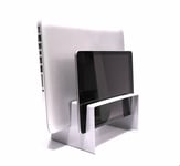 Macbook & Tablet Stand iPad Vertical Charger Unit 2-In-1 Desktop Laptop Kindle