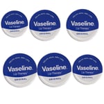 6 X Vaseline Lip Therapy Original Tin, 20g (Pack Of 6)