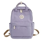 Tjej Skolryggsäck Mode Dam Nylon Skolväska Japansk Laptop Ryggsäck Cool kvinnlig Bokväska Studentväskor Purple