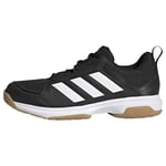 adidas Women's Ligra 7 Indoor Sneaker, core Black/FTWR White/core Black, 10 UK