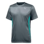 PUMA Men's Running Short Sleeve T-Shirt-Grey, Large