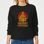 Samurai Jack My Quest Continues Women's Sweatshirt - Black - XL - Black