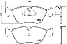 Bromsbelägg Brembo - Volvo - V70, Xc70, 850, S70, C70