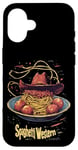 iPhone 16 Western Spaghetti Fun Cowboy Pasta Funny Food Whimsical Art Case