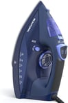 BEAUTURAL 2800W Steam Iron for Clothes with Precision Thermostat Dial, Ceramic Coated Soleplate, 3-Way Auto-Off, Self-Cleaning, Anti-Calcium, Anti-Drip Blue