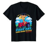 Youth FIRST DAY OF KINDERGARTEN GIRAFFE TRACTOR TOY CLASS OF 2038 T-Shirt