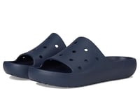 Crocs Unisex Classic Slide v2 Sandal, Navy, 5 UK