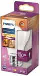 Philips Standard LED Bulb E27 – 100 W Warm White Frosted Glass Dimmable – Glass