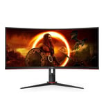 PC Gamer-skärm - AOC - CU34G2X/BK - 34" VA Curved UWQHD 1ms 144Hz HDMI DisplayPort USB Pivot Höjdjusterbar Freesync