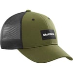 Salomon Trucker Unisex Cap with Curved Visor, Soft and Breathable Mesh, Washed Cotton, Protect from the Sun, Bold Style, Grey, Large/Extra Large