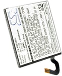 Kompatibelt med Microsoft Lumia 925T, 3.6V (3.7V), 2000 mAh