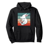 Magic of Easter peaceful bunny cuddling Easter egg sweets Pullover Hoodie