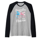 Dragonfly Dragonflies Are Kisses From Heaven Raglan Baseball Tee