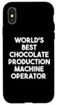 iPhone X/XS World's Best Chocolate Production Machine Operator Case