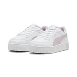 Puma Girls Carina Street Ps Sneakers, Puma White-Grape Mist, 29 EU