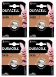 4 x Duracell 2450 Battery CR2450  Lithium Batteries Coin Cell Button BR2450 3V