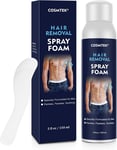 Hair Removal Spray Foam for Men, Painless Depilatory for Bikini, Pubic, Leg, an