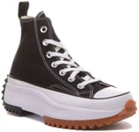 Converse 166800C Run Star Hike Hi Top Platform Trainer Black White Size 2.5 - 12