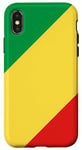 Coque pour iPhone X/XS Drapeau de la République du Congo Proud Patriot Souvenir Fan