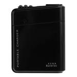 Black 4X AA Battery Portable Emergency Power Charger USB For Cell Phone N7F3