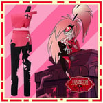 Halloween Anime Hazbin Cherri Bomb Hotel Cosplay-asu Vaaleanpunainen Asu Halloween Carnival Joulu Cosplay-asut