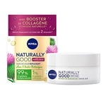 NIVEA NATURALLY GOOD Soin de jour Anti-âge à l’Extrait de Bardane Pot (1 x 50 ml), crème hydratante pour toutes peaux, même sensibles, crème visage hydratation 24H