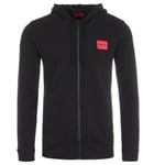 Hugo Mens Sweat Jacket - Black material_cotton - Size X-Large