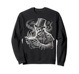 Carols Black Dark Goth Skeleton Christmas Women Men Sweatshirt