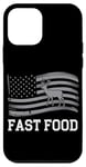 Coque pour iPhone 12 mini Fast Food Chasseur de cerf drapeau américain chasse au cerf