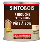 Pâte à bois rebouche petits trous Sintobois pin 500g