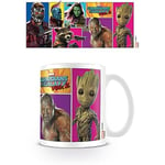 Pyramid MG24500 Guardians of The Galaxy Vol. 2 Comic Panels Ceramic Mug, Porcelain, Multicoloured