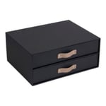 Organiseur de bureau à 2 tiroirs Birger Bigso Box gris anthracite