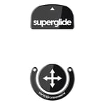 Superglide – Patins de Souris en Verre Ultra résistant, Ultra Rapide, Lisse et Durable pour Logitech G Pro X Superlight (Noir)