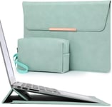 15-16 Pouces Housse Ordinateur Portable Avec Stand Pour Macbook Pro 16 M4/M3/M2/M1 Pro/Max 2025-2019, Macbook Pro 15 2025-2012, Samsung Galaxy Book Flex/Pro 15, Xps 15, Vert Menthe[SMA075411]