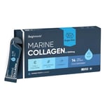 Marine Collagen Liquid | 30ml x 14 Liquid Sachets | 5000mg Hydrolysed Liquid Collagen Sachets | with Vitamin C & Hyaluronic Acid | Type 1 Collagen | Tasty Liquid Collagen Supplements for Women & Men