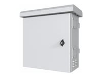 Lanview By Logon - Camera Surveillance Cabinet - Mini Classic, For 4 Cameras - Med 2 Kjølevifter, Termostat - Stangmonterbar - Hvit, Ral 7035