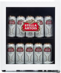 Husky - Stella-Artois Drinks Cooler, Reversible Door, Compressor, 45.8L, Silver