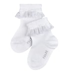 FALKE Unisex Baby Romantic Lace B SO Cotton Plain 1 Pair Socks, White (White 2000), 6-12 months