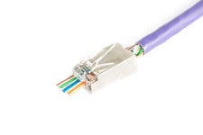 Digitus X-Ml-6F-Ez, Rj45, Grå, Transparent, Hankoppling, Rak, 24/26, 100 Styck