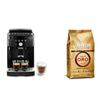 De'Longhi Magnifica S Smart, Machine expresso avec broyeur ECAM230.13.B, Noir [Exclusif Amazon] & Lavazza Café en Grains Qualità Oro, 1kg